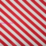 Ines piros fehér csíkos terítő Fehér 40x140 cm