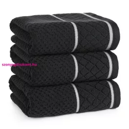 Favori minőségi törölköző zero twist Fekete 50x90 cm