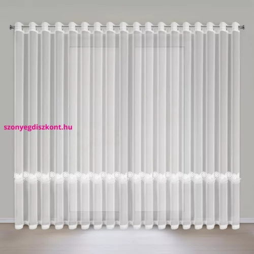 Isola díszes fényáteresztő függöny Fehér 350x250 cm