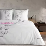 Flavia Eva Minge mako-szatén ágyneműhuzat Fehér 220x200 cm - 70x80 cm 2db