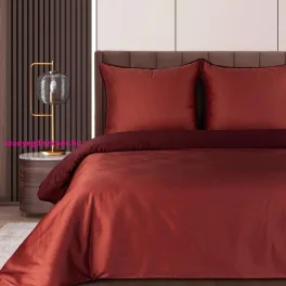   Lunara prémium pamut-szatén ágyneműhuzat Marsala 160x200 cm - 70x80 cm 2db