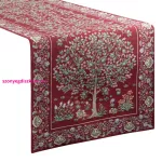 Gobelin asztalterítő fa motívummal Piros 45x140 cm +/-5%