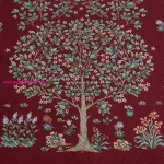Gobelin asztalterítő fa motívummal Piros 140x240 cm +/-5%