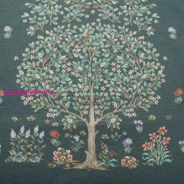 Gobelin asztalterítő fa motívummal Zöld 40x100 cm +/-5%