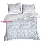 Premium30 pamut-szatén ágyneműhuzat Világosszürke 160x200 cm - 70x80 cm 2db