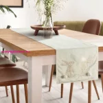 Wiosna húsvéti asztalterítő Krémszín 40x140 cm
