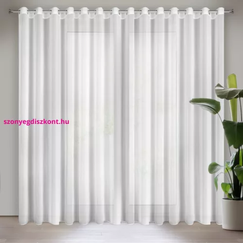 Dalia függöny matt sifon szövetből Fehér 350x250 cm