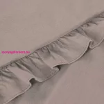 Falbanka pamut ágyneműhuzat Pasztell rózsaszín 220x200 cm - 70x80 cm 2db