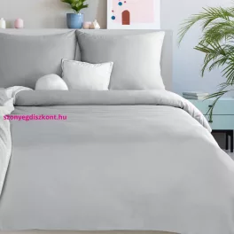   Egyszínű mikroszálas ágyneműhuzat Ezüst 220x200 cm - 70x80 cm 2db