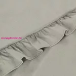 Falbanka pamut ágyneműhuzat Bézs 140x200 cm - 70x80 cm 1db