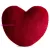 Heart szív alakú plüss párnahuzat Piros 45x45 cm