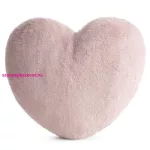 Heart szív alakú plüss párnahuzat Pasztell rózsaszín 45x45 cm
