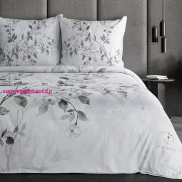   Eliza elegáns pamutszatén ágynemű Világosszürke 220x200 cm - 70x80 cm 2db