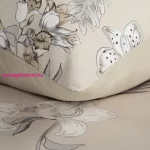 Reina54 pamut-szatén ágyneműhuzat Bézs 220x200 cm - 70x80 cm 2db