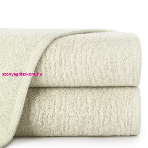 Egyszínű klasszikus törölköző 400 g/m2 Krémszín 70x140 cm