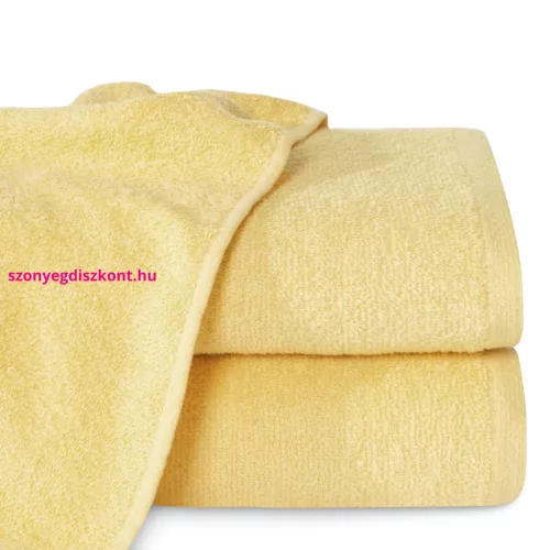 Egyszínű klasszikus törölköző 400 g/m2 Sárga 70x140 cm