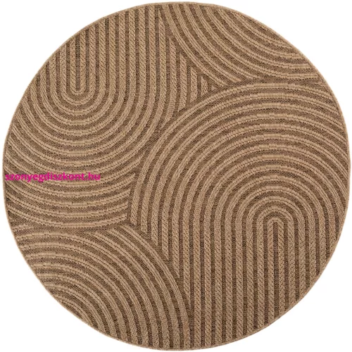Ay. TIMBER 1401 Bézs 120 x 120cm modern kör szőnyeg