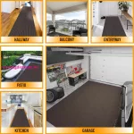 TRD. 80cm széles közületi lábtörlő méterben-barna színben