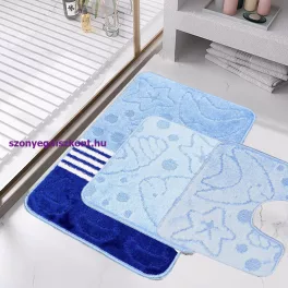 3 részes fürdőszobai szőnyegek (wc+kádkilépő+kis szőnyeg)