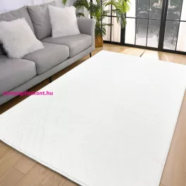   TOP! Den. Deluxy rombusz fehér Puha Szőnyeg 66x110cm-hátul gumis
