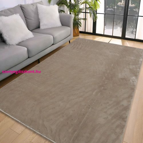 Den. Deluxy design barna  Puha Szőnyeg 120x170cm-hátul gumis
