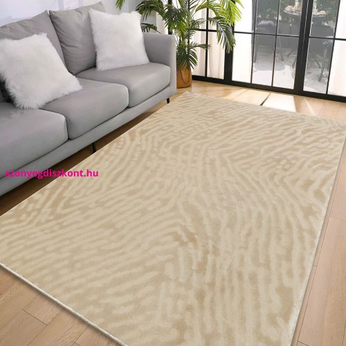 Den. Deluxy design Bézs  Puha Szőnyeg 160x230cm-hátul gumis