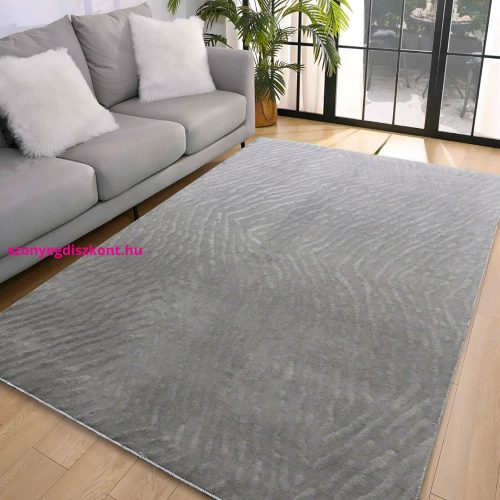 Den. Deluxy design Szürke  Puha Szőnyeg 120x170cm-hátul gumis