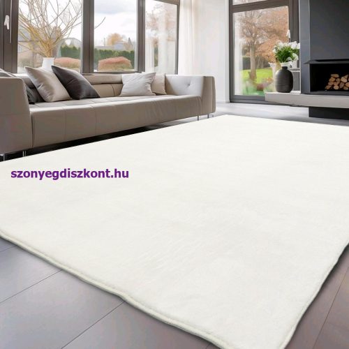 Bolti T. HIL ELBA ivory modern szőnyeg 120x170cm--egyszínű puha szőnyeg