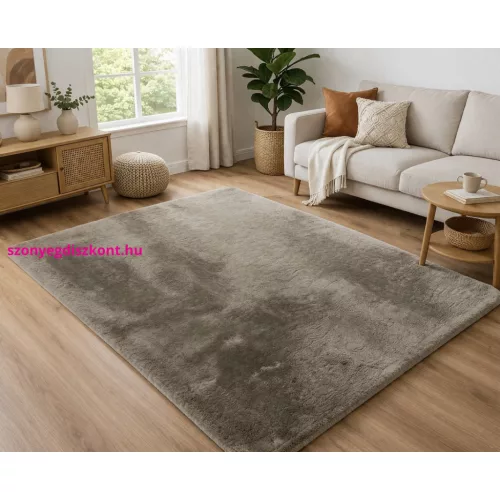 Den. Furlux taupe 80 x 250cm egyszínű extra puha shaggy szőnyeg