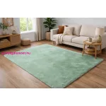 Den. Furlux zöld 80 x 250cm egyszínű extra puha shaggy szőnyeg