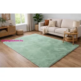   Den. Furlux zöld 80 x 250cm egyszínű extra puha shaggy szőnyeg