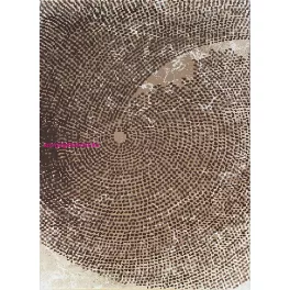   TOP! Ber. DIZAYN 2218 Bézs 160X230Cm Dombor Mintás Szőnyeg