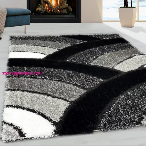 TOP! Den. Melissa new 1143 Fekete 60szett=60x220cm+2dbx60x110cm szőnyeg