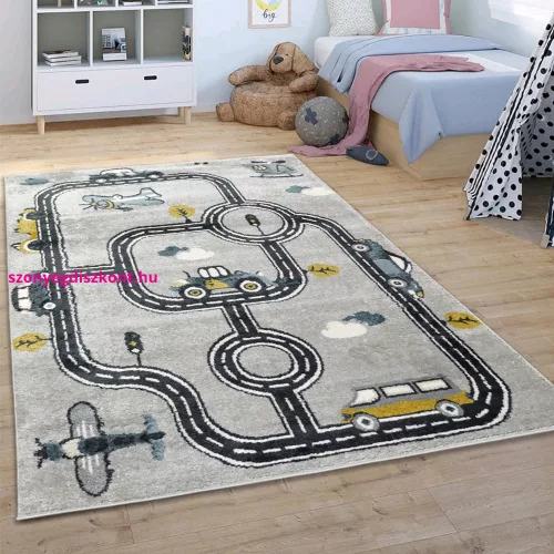 TOP! Den. Balu 1497 szürke 160x230cm-autópályás szőnyeg