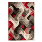 TOP! FL. AURORA SZÜRKE/PIROS 160X230 szőnyeg