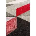 TOP! FL. AURORA SZÜRKE/PIROS 160X230 szőnyeg