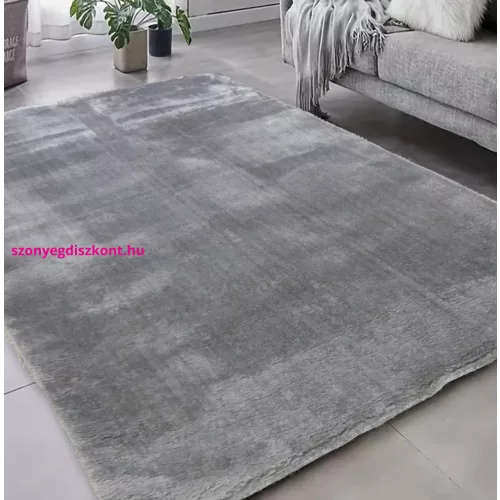 TOP! Den. Olívia Antracit  Puha Szőnyeg 66x110cm-hátul gumis
