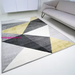 TOP! Berlin F8001 sárga-szürke 60x100cm- modern szőnyeg