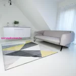 TOP! Berlin F8001 sárga-szürke 60x100cm- modern szőnyeg