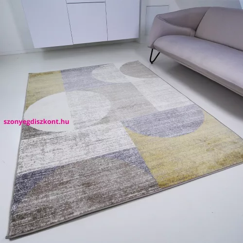 TOP! Berlin E2991 sárga 80x150cm- modern színes szőnyeg