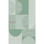 TOP! Berlin E2991 zöld 80x150cm- modern színes szőnyeg