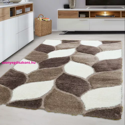 TOP! Nagyon Puha Shaggy Szőnyeg, 80x250cm Den. Belinda pro bézs 3069 Szőnyeg