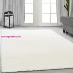 TOP! Nagyon Puha Shaggy Szőnyeg 80X250Cm Den. Belinda egyszínű Törtfehér Szőnyeg