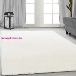   TOP! Nagyon Puha Shaggy Szőnyeg 80X250Cm Den. Belinda egyszínű Törtfehér Szőnyeg