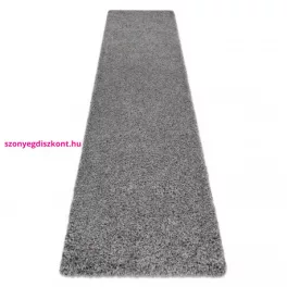   TOP! Kab. Szőnyeg, futószőnyeg SOFFI shaggy 2cm szürke -80x300 cm