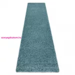 TOP! Kab. Szőnyeg, futószőnyeg SOFFI shaggy 2cm kék -80x300 cm
