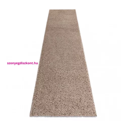 TOP! Kab. Szőnyeg, futószőnyeg SOFFI shaggy 2cm bézs -80x250 cm