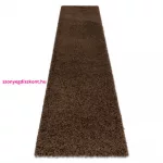 TOP! Kab. Szőnyeg, futószőnyeg SOFFI shaggy 2cm barna -60x300 cm