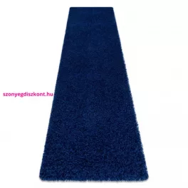   TOP! Kab. Szőnyeg, futószőnyeg SOFFI shaggy 2cm sötétkék -60x300 cm