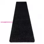 TOP! Kab. Szőnyeg, futószőnyeg SOFFI shaggy 2cm fekete -60x100 cm